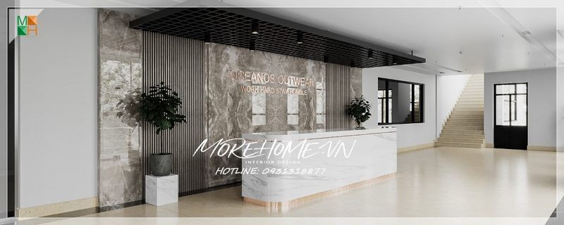Với kiểu dáng thiết kế đơn giản nhưng vô cùng tinh tế, mẫu thiết kế quầy lễ tân đẹp luôn gây được ấn tượng tốt với mọi đối tác, khách hàng.